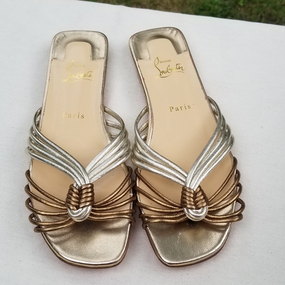 Sold--New Christian Louboutin sandals in size 38 - Picture 2 of 4